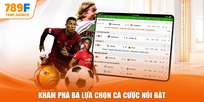 Khám phá ba lựa chọn cá cược nổi bật